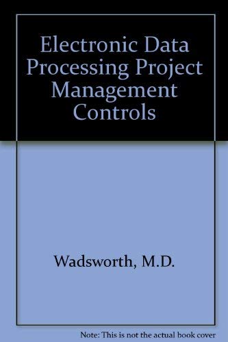 Book Edp Project Management Controls free