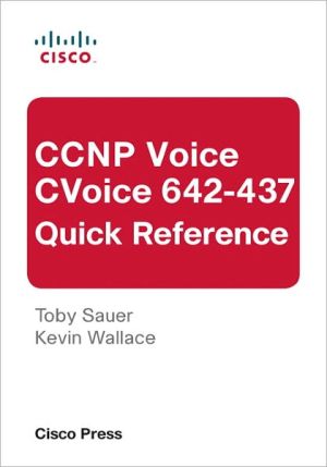 Book CCNP Voice CVoice 642-437 Quick Reference free