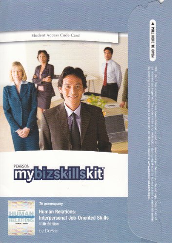 Book Mybizskillskit -- Standalone Access Card -- For Human Relations: Interpersonal And Job-oriented Skills free
