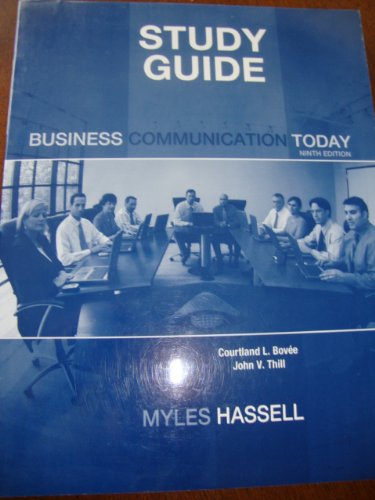Book Study Guide for Business Communication Today free