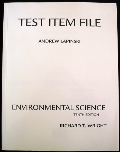 Book Test Item File, Enviromental Science, 10th Ed. free