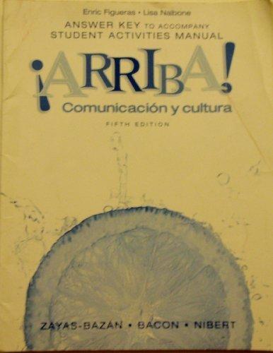 Book Arriba! Comunicacin Y Cultura: Student Activities Manual free