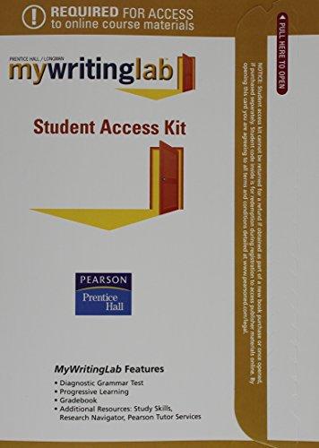 Book MyWritingLab Student Access Code Card (4th Edition) free