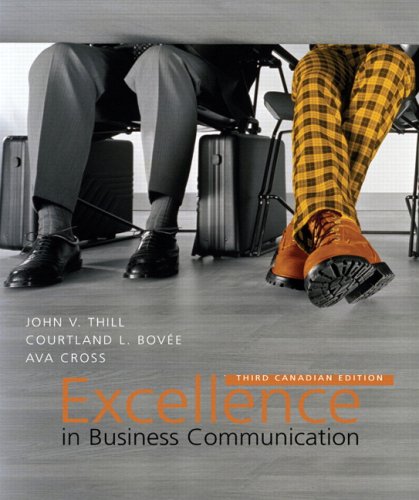 Book Excellence in Business Communication, Third Canadian Edition free
