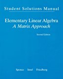 Book Student Solution Manual for Elementary Linear Algebra free