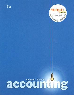 Book Vango Notes for Accounting (Charles T. Horngren Series in Accounting) free