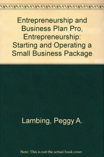 Book Entrepreneurship and Business Plan Pro, Entrepreneurship: Starting and Operating a Small Business Package free