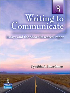 Book Writing to Communicate 3: Essays and the Short Research Paper free