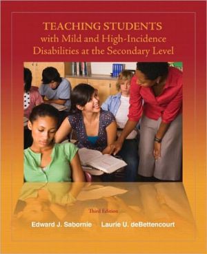 Book Teaching Students with Mild and High-Incidence Disabilities at the Secondary Level (3rd Edition) free