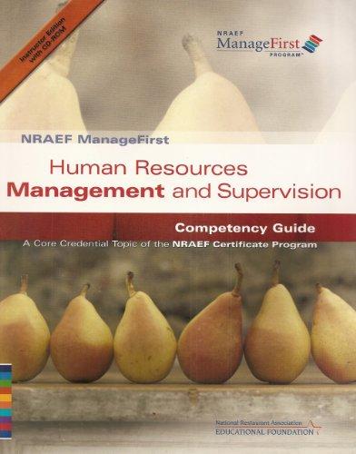 Book NRAEF ManageFirst: Human Resources Management and Supervision Competency Guide- A Core Credential Topic of the NRAEF Certificate Program free