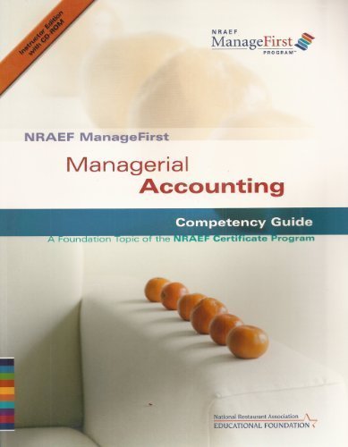 Book Nraef Managefirst Managerial Accounting Competency Guide free