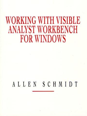 Book Working with Visible Analyst Workbench for Windows free