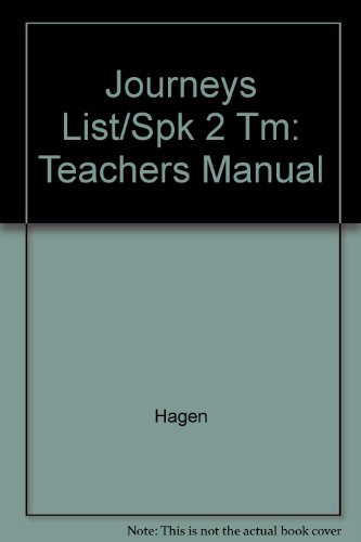 Book Journeys List/spk 2 Tm: Teachers Manual free