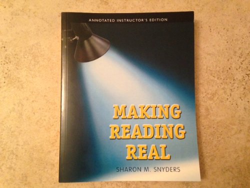 Book Aie Making Reading Real free