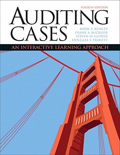 Book Auditing Cases: An Interactive Learning Approach (4th Edition) free
