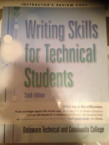 Book Writing Skills for Technical Students 6th Edition- (Instructor's Review Copy) free