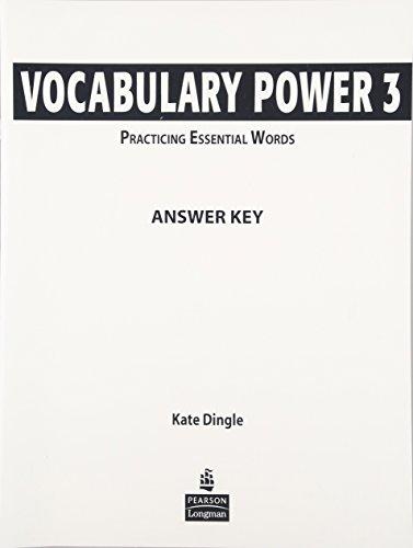 Book Vocabulary Power 3: Practicing Essential Words Answer Key free