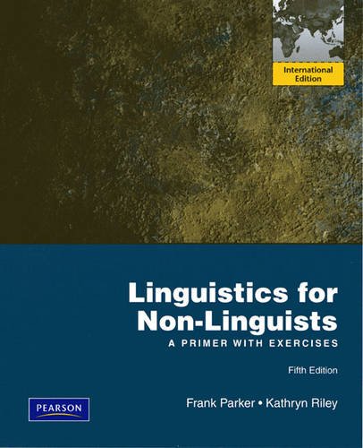 Book Linguistics for Non-Linguists: A Primer with Exercises free