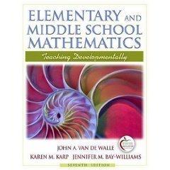 Book Elementary and Middle School Mathematics: Teaching Developmentally with Field Experience Guide (7th Edition) free