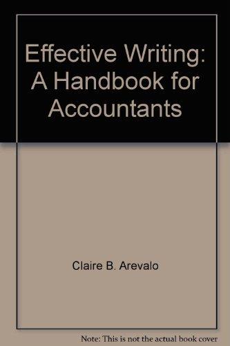 Book Effective Writing: A Handbook For Accountants free