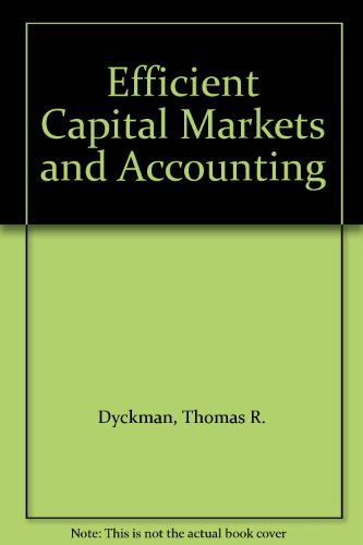 Book Efficient Capital Markets and Accounting free