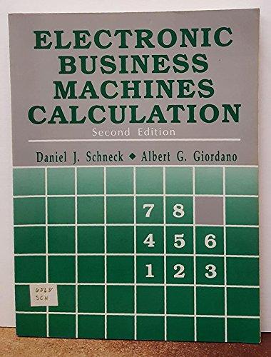 Book Electronic Business Machines Calculation free