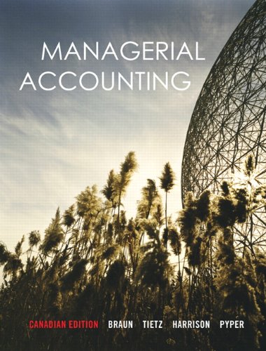 Book Managerial Accounting, Canadian Edition with MyAccountingLab free
