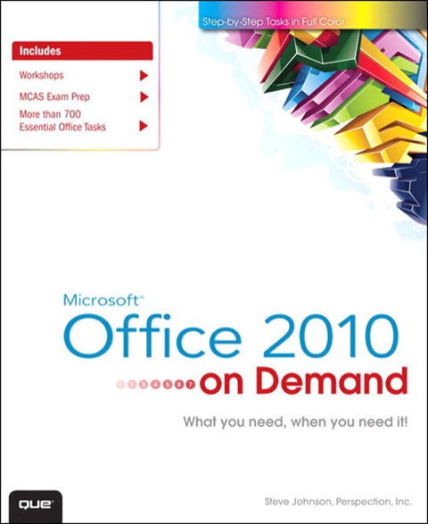 Book Microsoft Office 2010 On Demand free