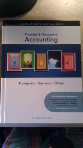 Book Financial & Managerial Accounting Instructor's Edition free