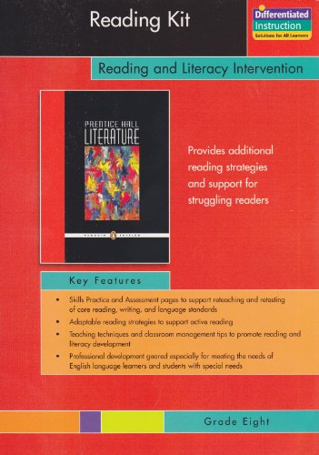 Book Prentice Hall Literature, Reading Kit, Reading And Literacy Intervention, Grade 8 free