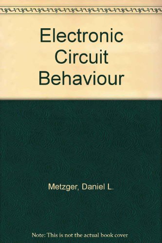 Book Electronic circuit behavior free