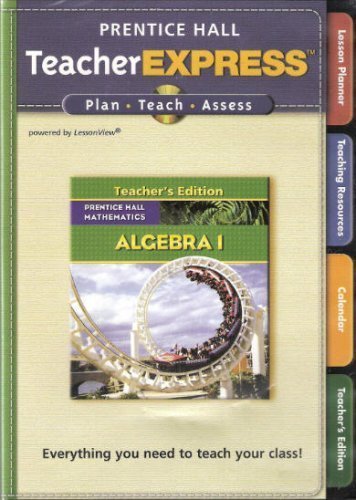 Book Prentice Hall Mathematics: Algebra 1, Teacher Express (Book & 2 CD-ROM ) free