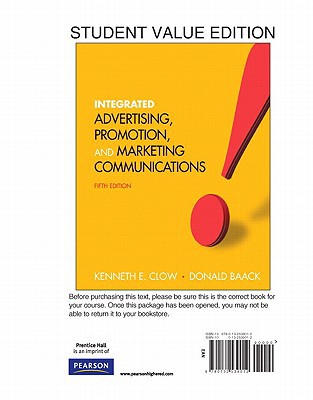 Book Integrated Advertising, Promotion and Marketing Communications: Student Value Edition free