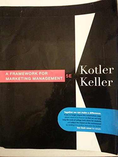 Book A Framework for Marketing Management 5E free