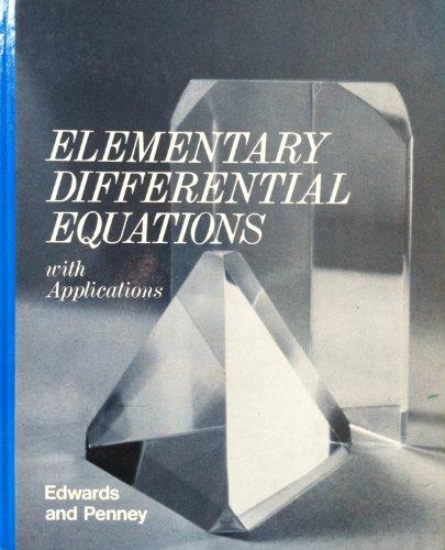 Book Elementary differential equations with applications free