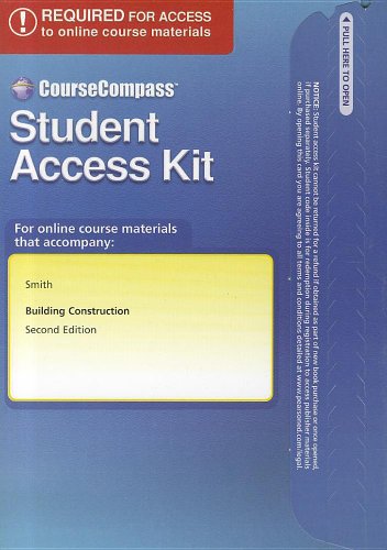 Book Coursecompass Student Access Code Card For Building Construction free