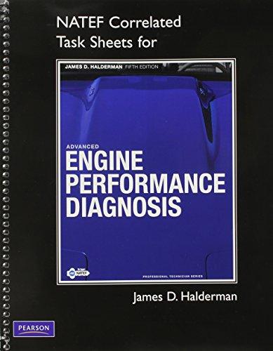 Book Advanced Engine Performance Diagnosis NATEF Correlated Task Sheets free