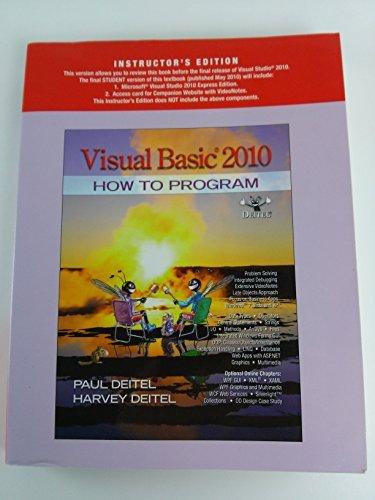 Book Visual Basic 2010 How to Program free