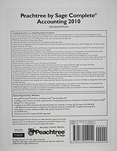 Book Peachtree Complete Accounting 2010 CD free