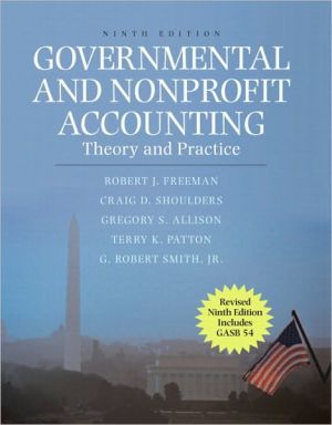 Book Governmental and Nonprofit Accounting: Theory and Practice free