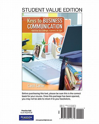 Book Keys To Business Communication, Student Value Edition free