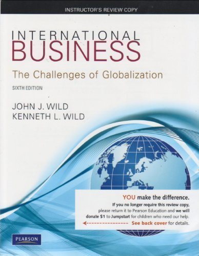 Book International Business The Challenges of Globalization Sixth Edition free