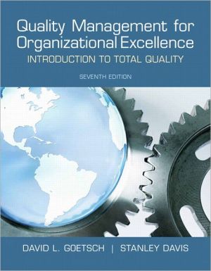 Book Quality Management for Organizational Excellence: Introduction to Total Quality (7th Edition) free
