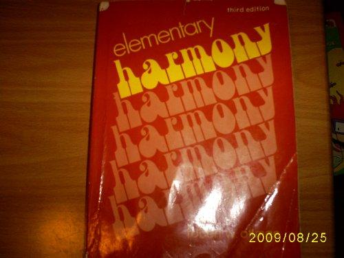 Book Elementary harmony: Theory and practice free