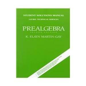 Book Prealgebra: Student Solutions Manual free
