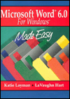 Book Microsoft Word 6.0 For Windows Made Easy free