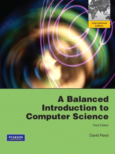 Book A Balanced Introduction To Computer Science free