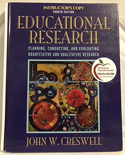 Book Educational Research Planning, Conducting, And Evaluating Quanative And Qualitative Research free