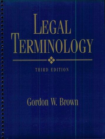 Book Legal Terminology (3rd Edition) free