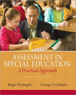 Book Assessment in Special Education: A Practical Approach (4th Edition) free